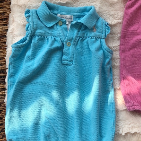 🌸Spring Sale🌸 LOT OF 2! Ralph Lauren Rompers 6M - Picture 2 of 4